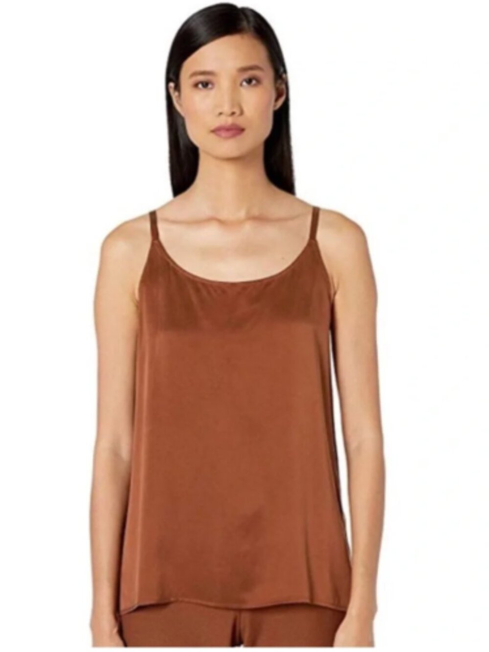 Eileen Fisher Silk Charmeuse Tank Shell Spaghetti Straps size 2X